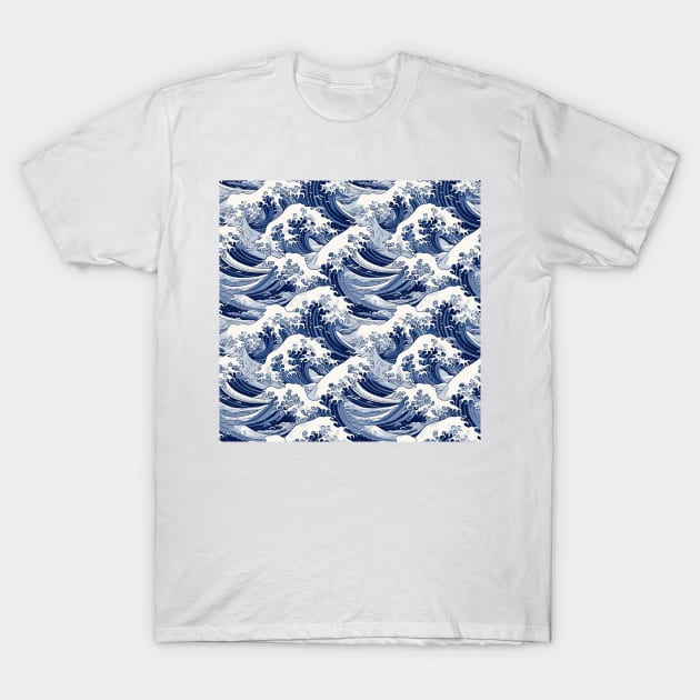 Ephemeral Crests: Hokusai Waves Reimagined T-Shirt by star trek fanart and more